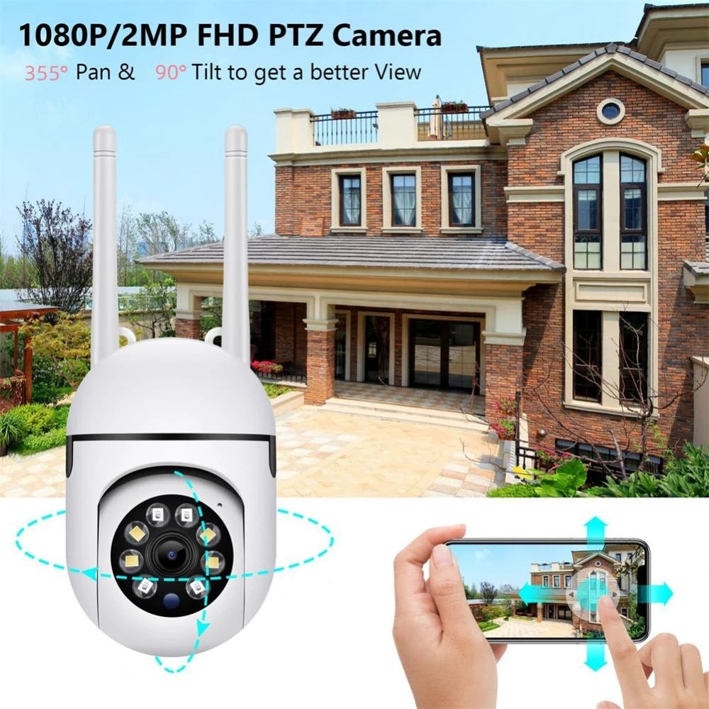 Professional 1080P HD WiFi Security Camera with 4X Digital Zoom and AI Human Detection
