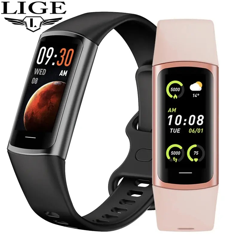 LIGE Fashion Smartwatch – Health Monitoring & Sports Tracking for Men & Ladies