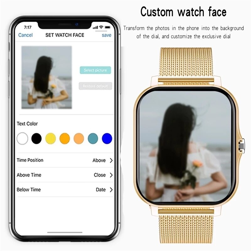 Full Touch Bluetooth Call Smart Watch – Advanced Fitness &amp; Health Tracking