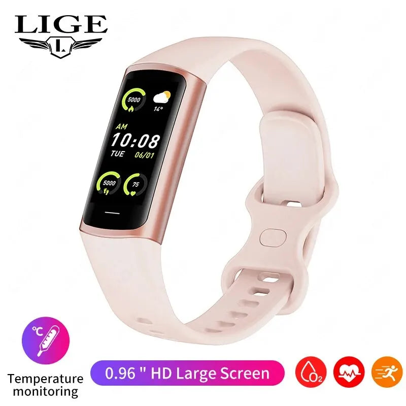 LIGE Fashion Smartwatch – Health Monitoring & Sports Tracking for Men & Ladies