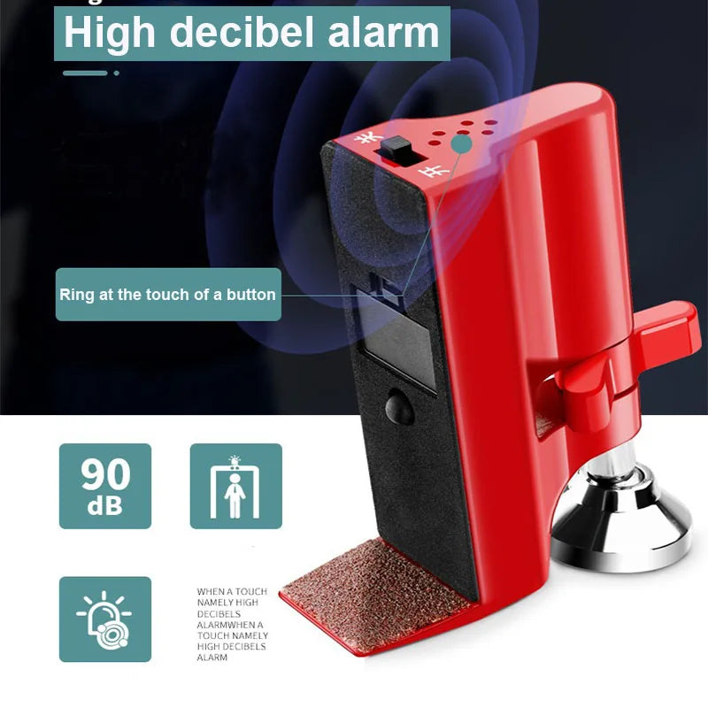 Red Door Stop Alarm Security Door Stopper