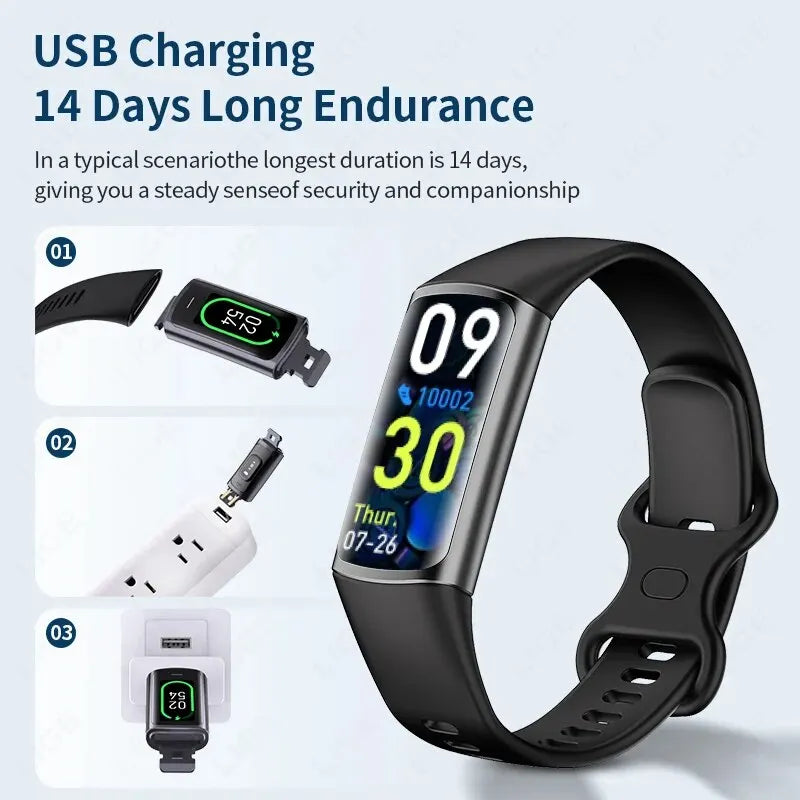 LIGE Fashion Smartwatch – Health Monitoring & Sports Tracking for Men & Ladies