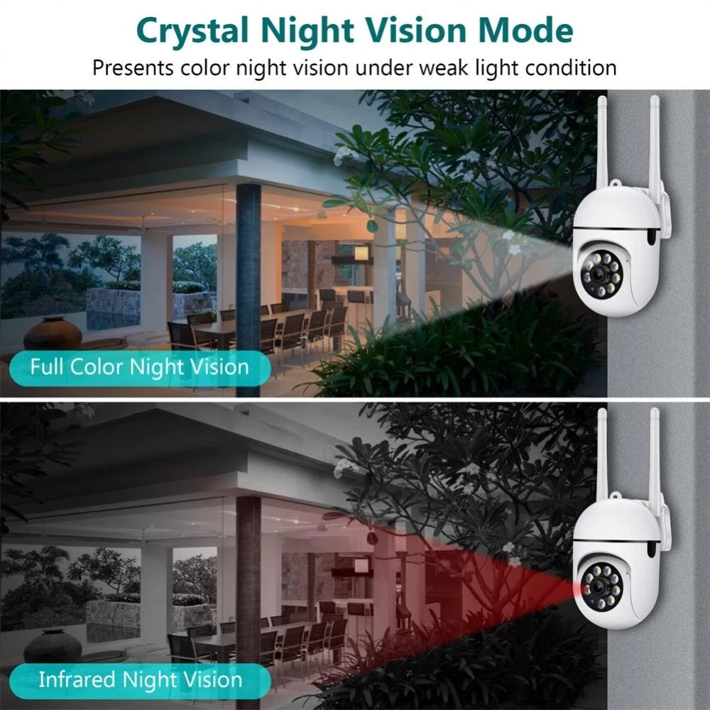 Professional 1080P HD WiFi Security Camera with 4X Digital Zoom and AI Human Detection