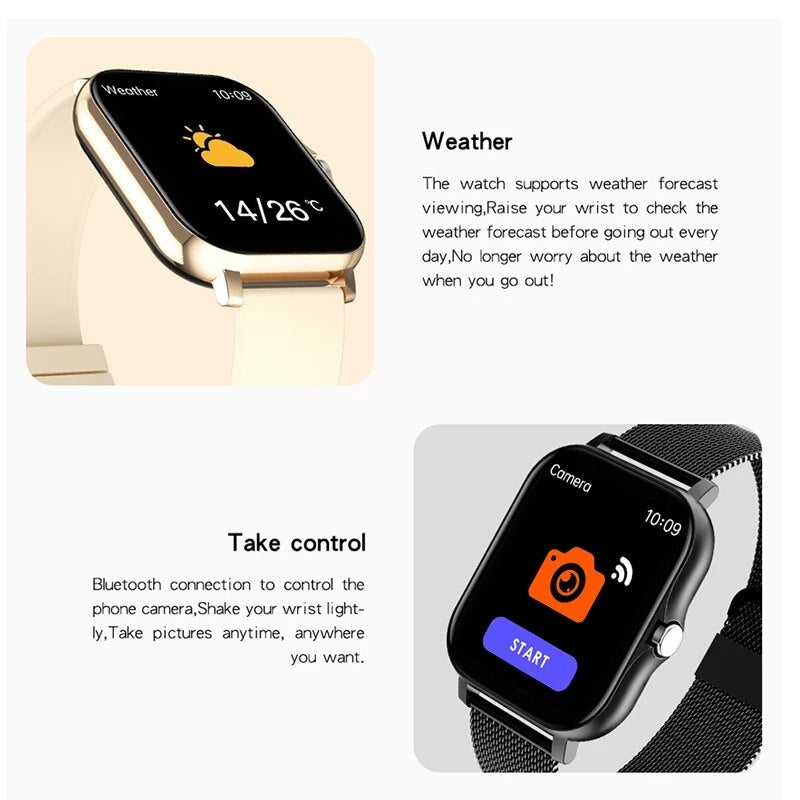 Full Touch Bluetooth Call Smart Watch – Advanced Fitness &amp; Health Tracking